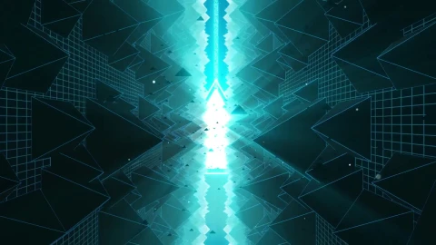Stock Video Cyberpunk Stage Full Of Pyramids Loop Video Live Wallpaper For PC - Of Wallpaper