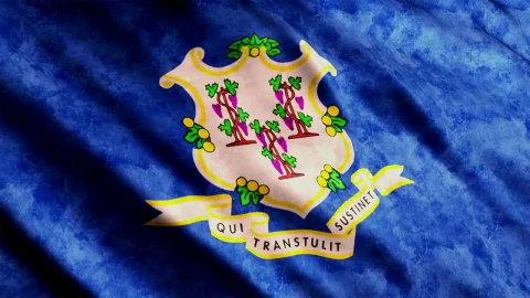 Stock Video Connecticut State Flag Waving Close Up Live Wallpaper For PC - Lo fi girl Wallpaper