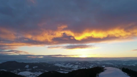 Stock Video Colorful Sunset Reflected In The Clouds Live Wallpaper For PC - Live desktop wallpaper Wallpaper