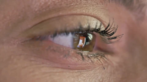 Stock Video Eye Of A Woman Looking At A Tablet Live Wallpaper For PC - Lo fi girl Wallpaper