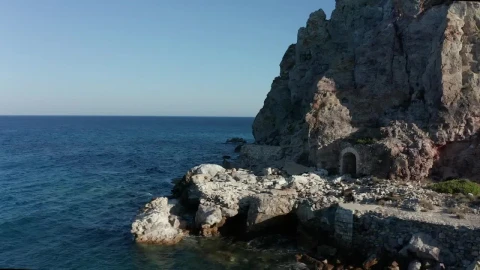 Stock Video Entrance To A Mine On The Seashore In Greece Live Wallpaper For PC - The walking dead Wallpaper