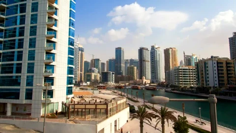 Stock Video Dubai Cityscape In Daytime Live Wallpaper For PC - Pc Wallpaper