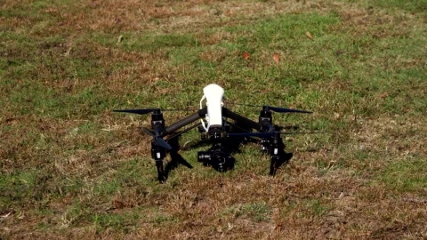 Stock Video Drone Preparing To Take Off From A Park Live Wallpaper For PC - Pc Wallpaper