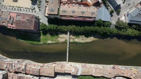 Stock Video Drone Flying High Over A River Live Wallpaper For PC - Pc Wallpaper