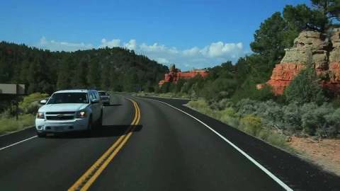Stock Video Driving Towards A National Park Live Wallpaper For PC - Pc Wallpaper