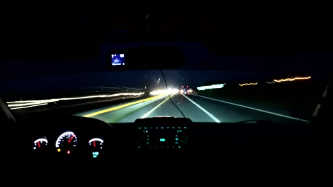 Stock Video Driving Home Through The Night Live Wallpaper For PC - Pc Wallpaper