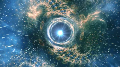 Stock Video Going Through A Space Tunnel With Fractal Shapes Live Wallpaper For PC animated wallpaper preview