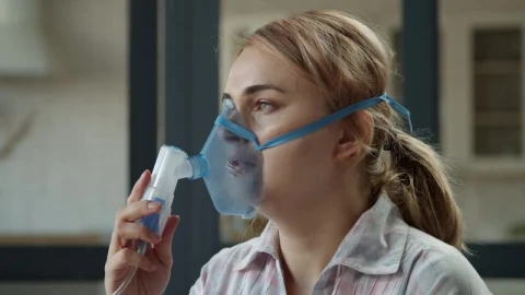 Stock Video Girl Using A Nebulizer With Mask Live Wallpaper For PC - Live Wallpaper