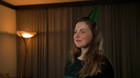 Stock Video Girl Receiving Gifts And Hugging On Her Birthday Live Wallpaper For PC animated wallpaper preview