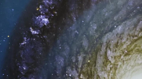 Stock Video Giant Bright Galaxy Through Abstract Video Overlay Live Wallpaper For PC - Live Wallpaper