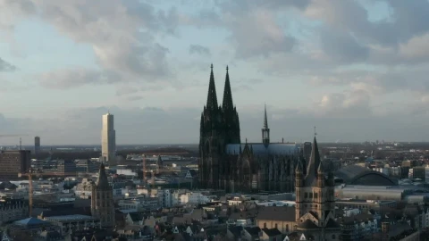 Stock Video German City Where A Cathedral Stands Out Live Wallpaper For PC - Live Wallpaper