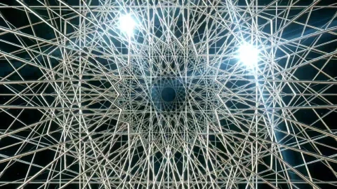 Stock Video Geometric Figures Of Metal Networks Live Wallpaper For PC - Live Wallpaper