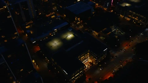 Stock Video General View From The Heights Of A City At Night Live Wallpaper For PC - Live Wallpaper