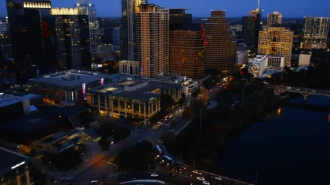 Stock Video General Shot Of A Large City From Above Live Wallpaper For PC - Live Wallpaper