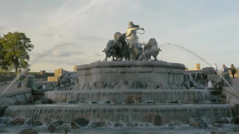 Stock Video Gefion Fountain And Statues Live Wallpaper For PC - Live Wallpaper