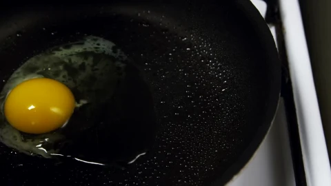 Stock Video Frying An Egg In Hot Oil Live Wallpaper For PC - Live Wallpaper