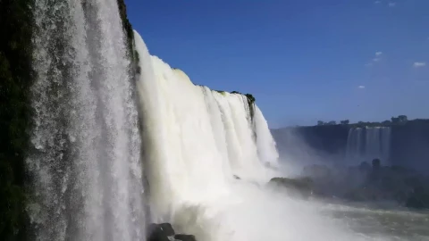 Stock Video Iguazu Falls Close Up Animated Wallpaper - Animated Wallpaper