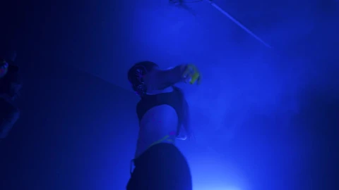 Stock Video Lively Dance Of A Group Of Dancers In The Dark Animated Wallpaper - In Wallpaper