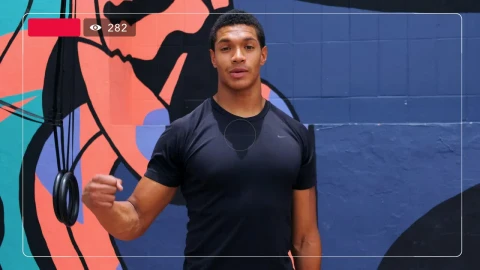 Stock Video Live Broadcast Of A Fitness Class Animated Wallpaper - Live Wallpaper