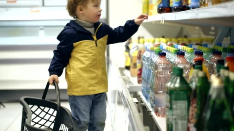 Stock Video Little Boy Helping With The Shopping Animated Wallpaper animated wallpaper preview