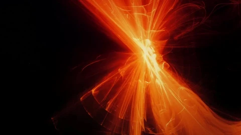 Stock Video Lines Of Light Floating And Moving In Space Animated Wallpaper - In Wallpaper