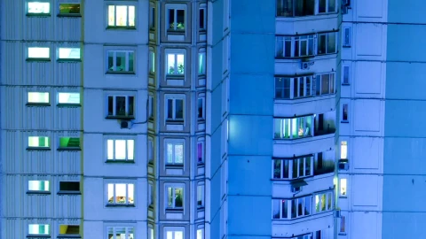 Stock Video Lights On And Off In A Building Animated Wallpaper - In Wallpaper