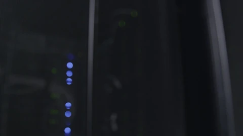 Stock Video Lights In A Server Room Animated Wallpaper - In Wallpaper