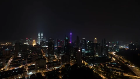 Stock Video Lights Across The City In Malaysia Animated Wallpaper - In Wallpaper