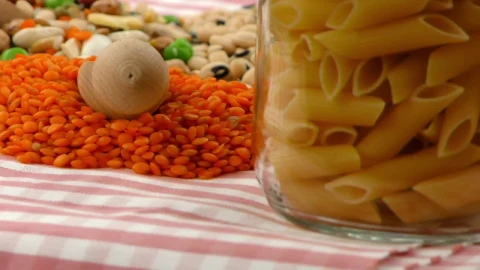 Stock Video Legumes In Jars On A Table Animated Wallpaper - In Wallpaper