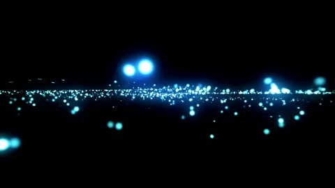 Stock Video Layer Of Luminous Particles In Space Animated Wallpaper - In Wallpaper