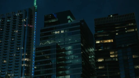Stock Video Large Buildings Of A City At Dusk Animated Wallpaper - Made in abyss Wallpaper