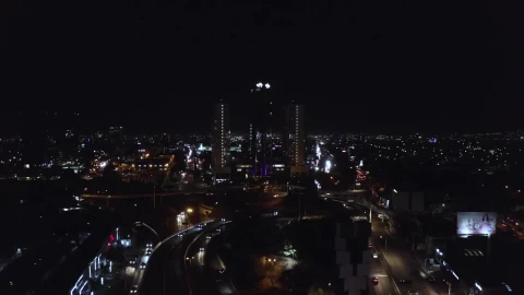 Stock Video Large Building At Night Animated Wallpaper - Made in abyss Wallpaper