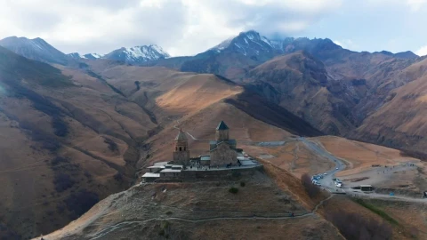 Stock Video Monastery In The Top Of The Mountai Animated Wallpaper - In Wallpaper
