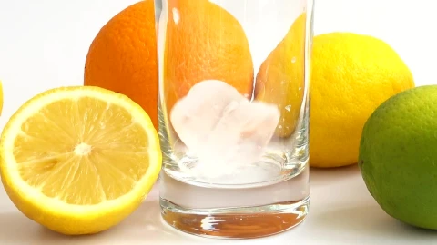 Video Stock Pouring Lemonade Into A Glass With Ice Live Wallpaper Free - A Wallpaper