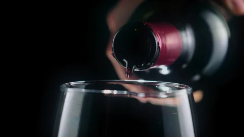 Video Stock Pouring Red Wine From A Bottle Very Close View Live Wallpaper Free - A Wallpaper