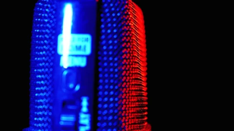 Video Stock Professional Microphone Illuminated Lights Live Wallpaper Free - Free Wallpaper