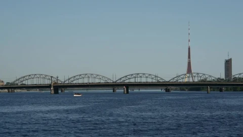 Video Stock Railway Bridge And Radio Tower Landscape Live Wallpaper Free - Free Wallpaper