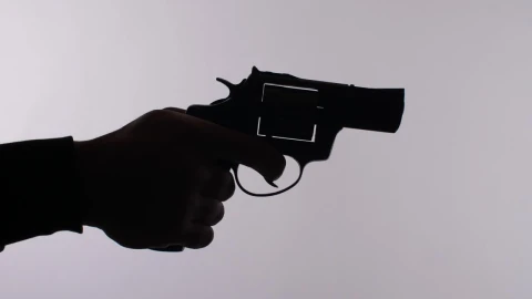 Free Stock Video Silhouette Of A Hand Firing A Revolver Live Wallpaper - Re zero Wallpaper