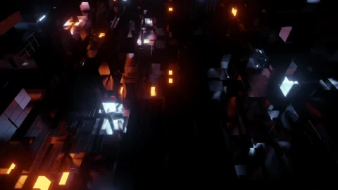 Free Stock Video Simulator Of A Cyberpunk World Of Cubes In The Form Live Wallpaper - Re zero Wallpaper
