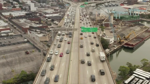 Free Video Stock Slow Traffic On The Bridge At The Industrial Zone Live Wallpaper - Re zero Wallpaper