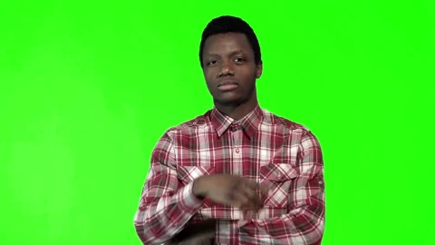 Free Video Stock thoughtful man on green screen Live Wallpaper – Free Live Wallpaper