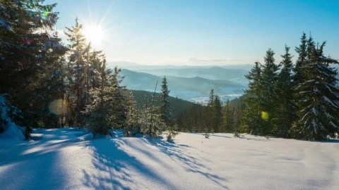 Free Video Stock time lapse of sunset and dusk from the mountains Live Wallpaper animated wallpaper preview