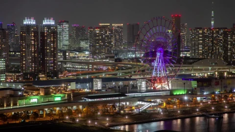 Free Video Stock tokyo iluminated cityscape and fast traffic Live Wallpaper – Free Live Wallpaper