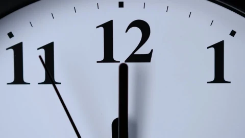 Free Video Stock top of a wall clock in a close up shot Live Wallpaper – Free Live Wallpaper