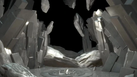 Free Video Stock touring an alien ship with abstract formations Live Wallpaper – Free Live Wallpaper