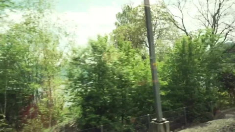 Free Video Stock train trip near country houses Live Wallpaper – Free Live Wallpaper