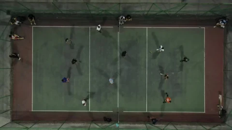 Free Stock Video Volleyball Match On A Pitch From The Top Live Wallpaper – Free Live Wallpaper