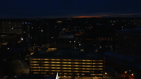 Free Stock Video View From Above To Some Buildings At Night Live Wallpaper - Kostenloses Live Wallpaper