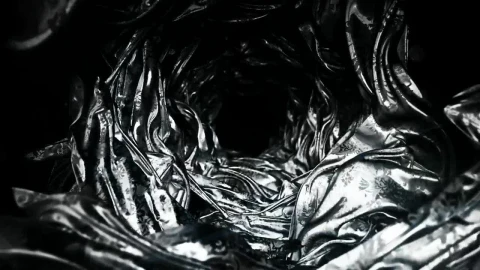 Free Stock Video Tunnel Of Abstract Black And White Textures Live Wallpaper animated wallpaper preview