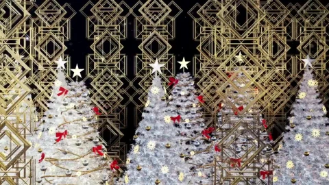 Free Stock Video White Christmas Trees Concept Live Wallpaper - St patrick Wallpaper